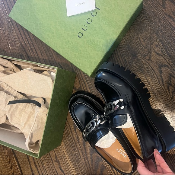 Gucci Loafers in Size 38.5 - Jeanne Moc Toe Platform Loafer. - Picture 3 of 13
